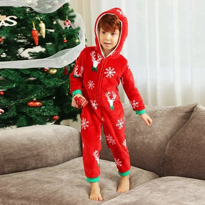 Red Flannel Matching Christmas Pajamas for Family