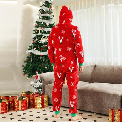 Red Flannel Matching Christmas Pajamas for Family