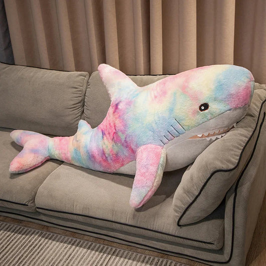 Colorful Rainbow Shark Plush