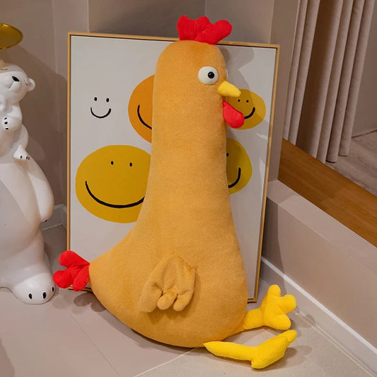Long Chicken Plush Stuffed Pillow