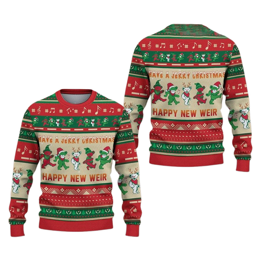 Grateful Dead Have A Jerry Christmas Ugly Christmas Sweater