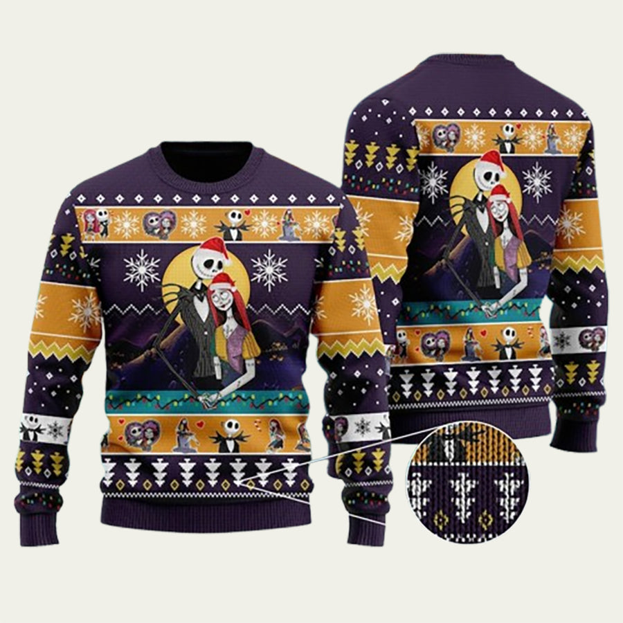 Horror Movie Nightmare Before Ugly Christmas Sweater