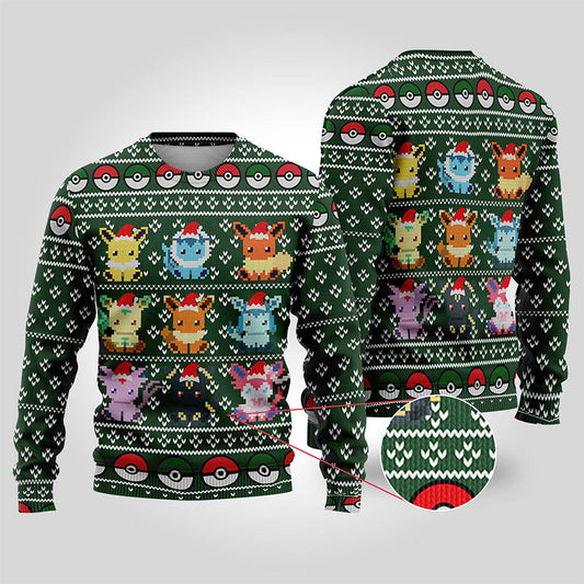 Eevee Pokemon Ugly Christmas Sweater