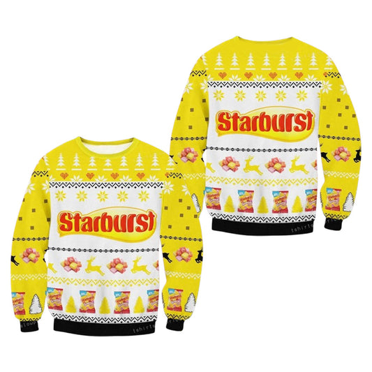 Starburst Candy Ugly Christmas Sweater