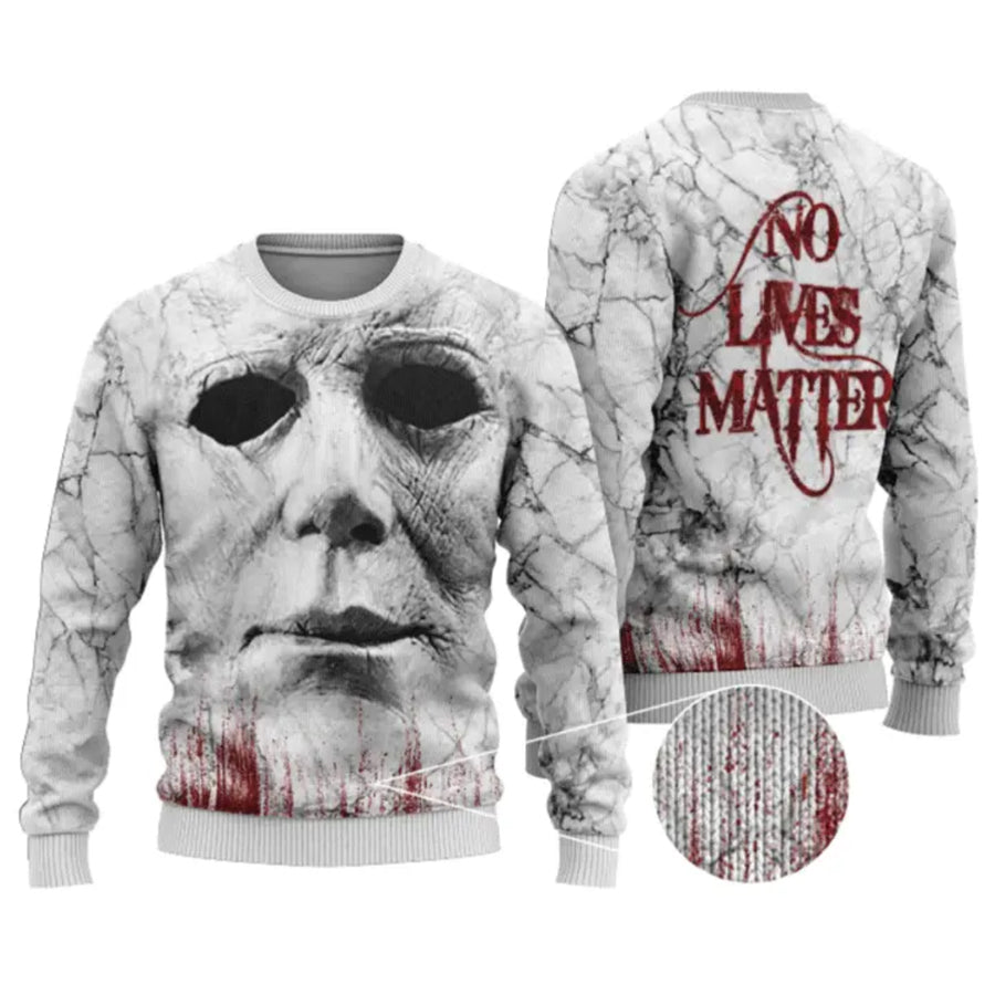 No Lives Matter Michael Myers Ugly Christmas Sweater