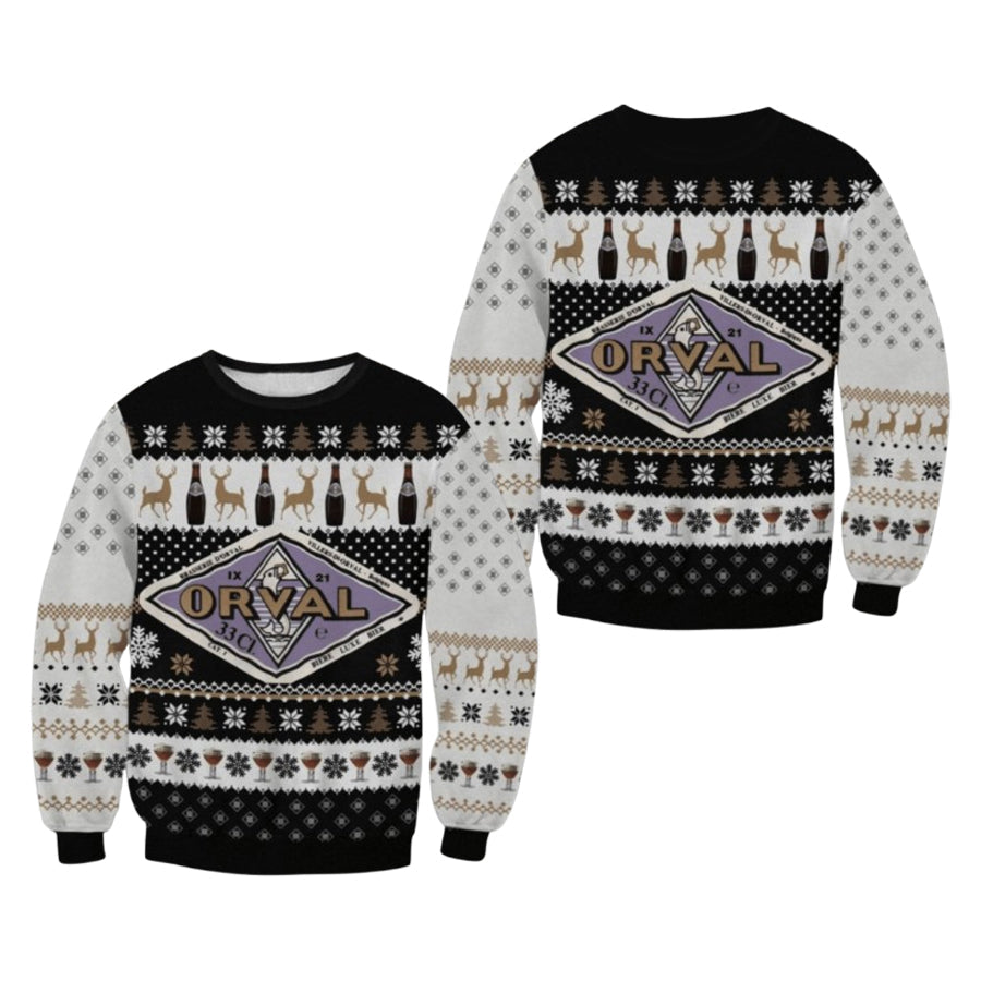Orval Beer Ugly Christmas Sweater