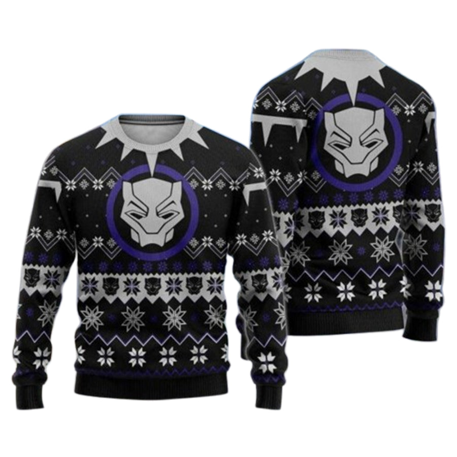 Black Panther Marvel Ugly Christmas Sweater