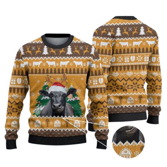 Black Angus Ugly Christmas Sweater