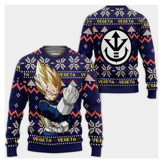 Super Saiyan Vegeta Ugly Christmas Sweater