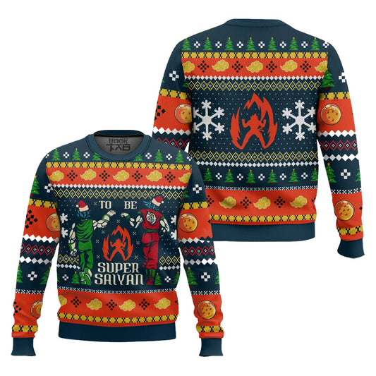 Super Saiyan Dragon Ball Ugly Christmas Sweater