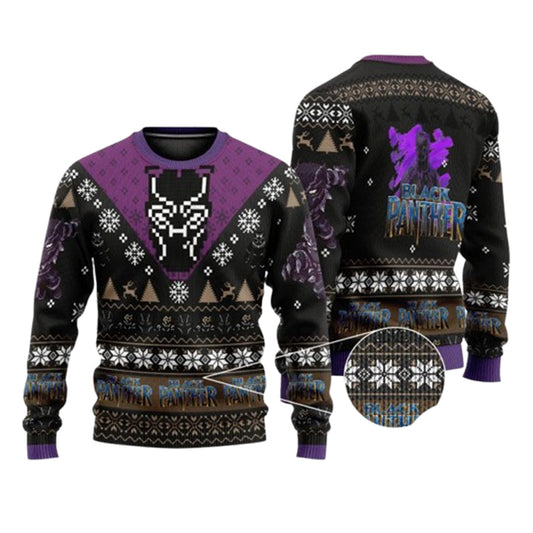 Black Panther Ugly Christmas Sweater