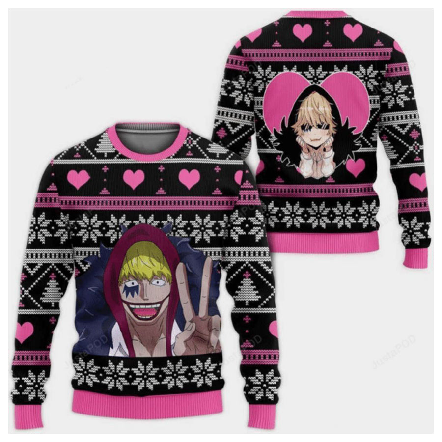 One Piece Donquixote Doflamingo Ugly Christmas Sweater