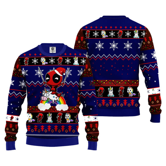 Unicorn Deadpool Ugly Christmas Sweater